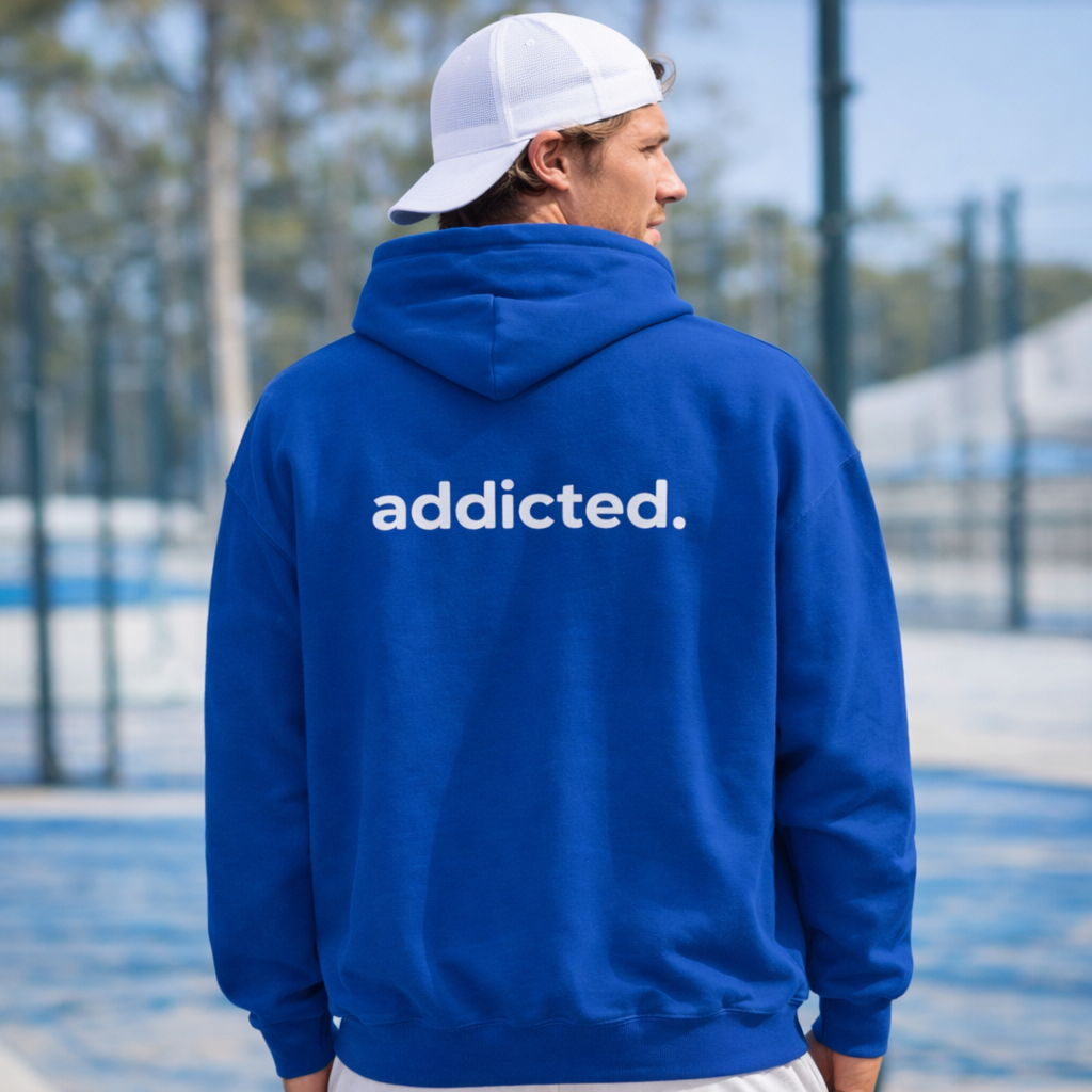 addicted. Hoodie - Back Print